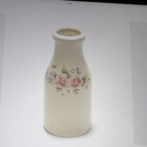 Pfaltzgraff Pink Tea Roses Milk Bottle/Vase